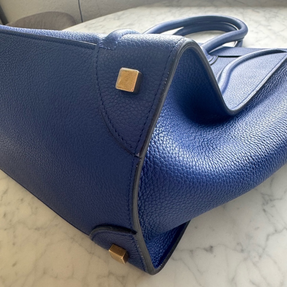 CELINE Tote Handbag Cobalt Blue - Picture 7 of 14